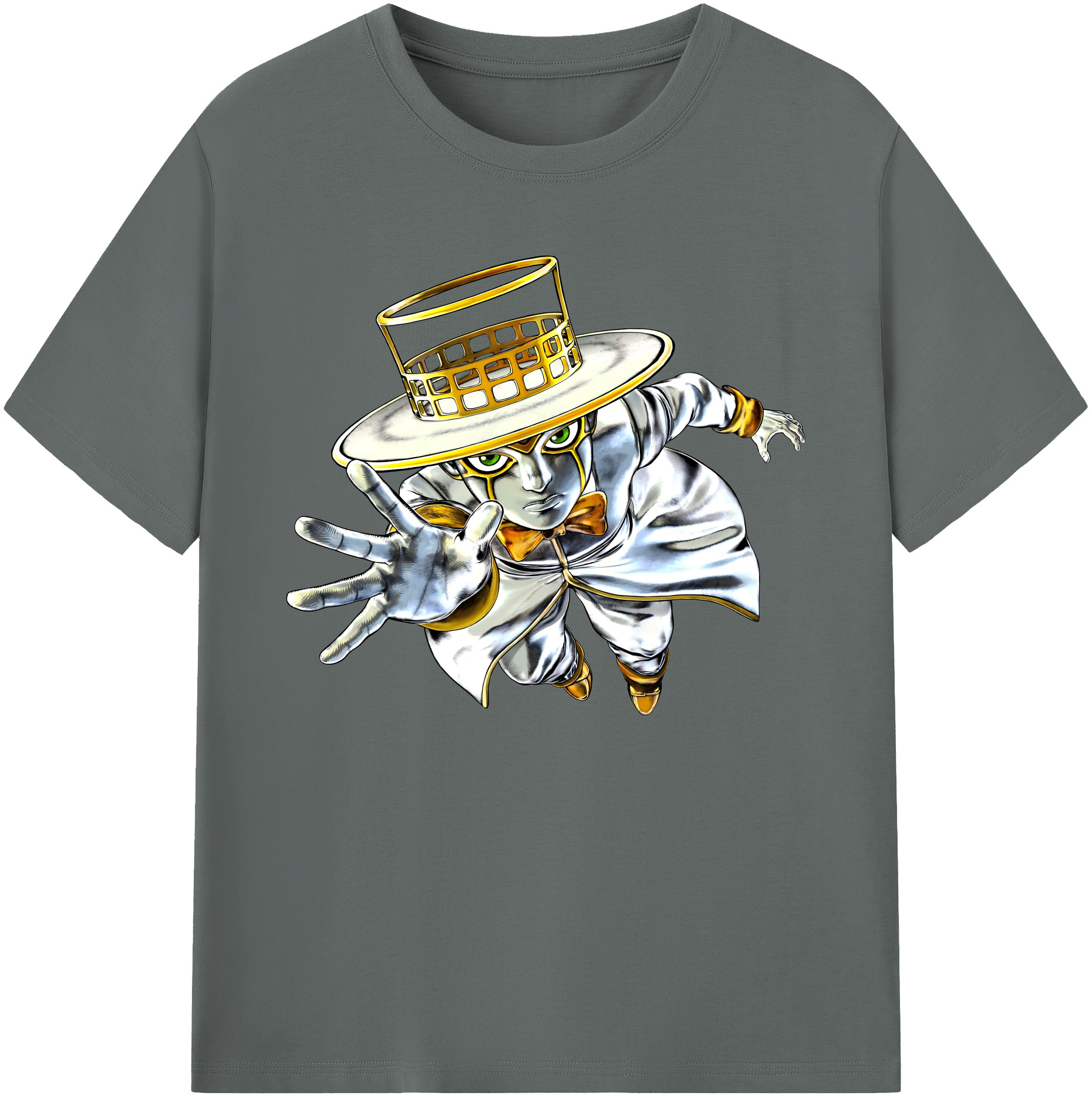 （画像用） ジョジョの奇妙な冒険 岸辺 露伴（きしべ ろはん） JoJo's Bizarre Adventure Rohan Kishibe 綿100％ メンズ半袖Tシャツ｜肌触りやわらか＆通気性